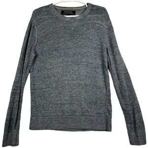 Banana Republic Mens Gray Linen Crew Neck Pullover Sweater Size Medium